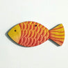 Anhänger – Fisch gelb-rot