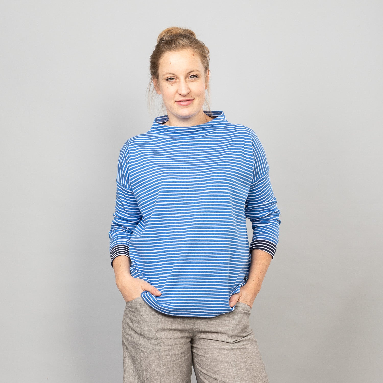Turtleneckshirt weit – Ringel