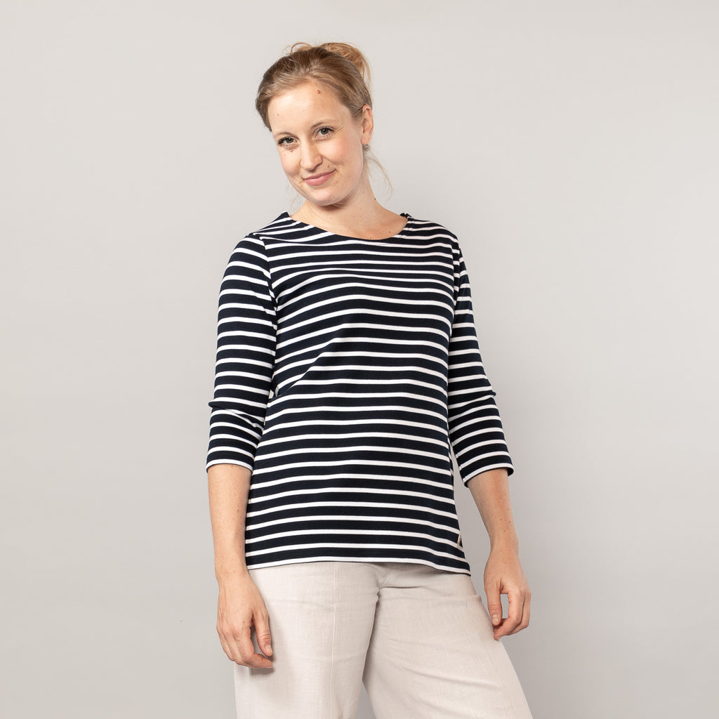 Ringelshirt mit 3/4-Arm