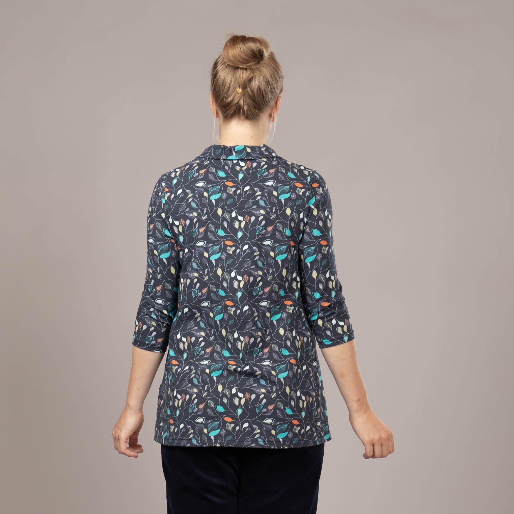 A-Linienshirt mit Kragen – bedruckt