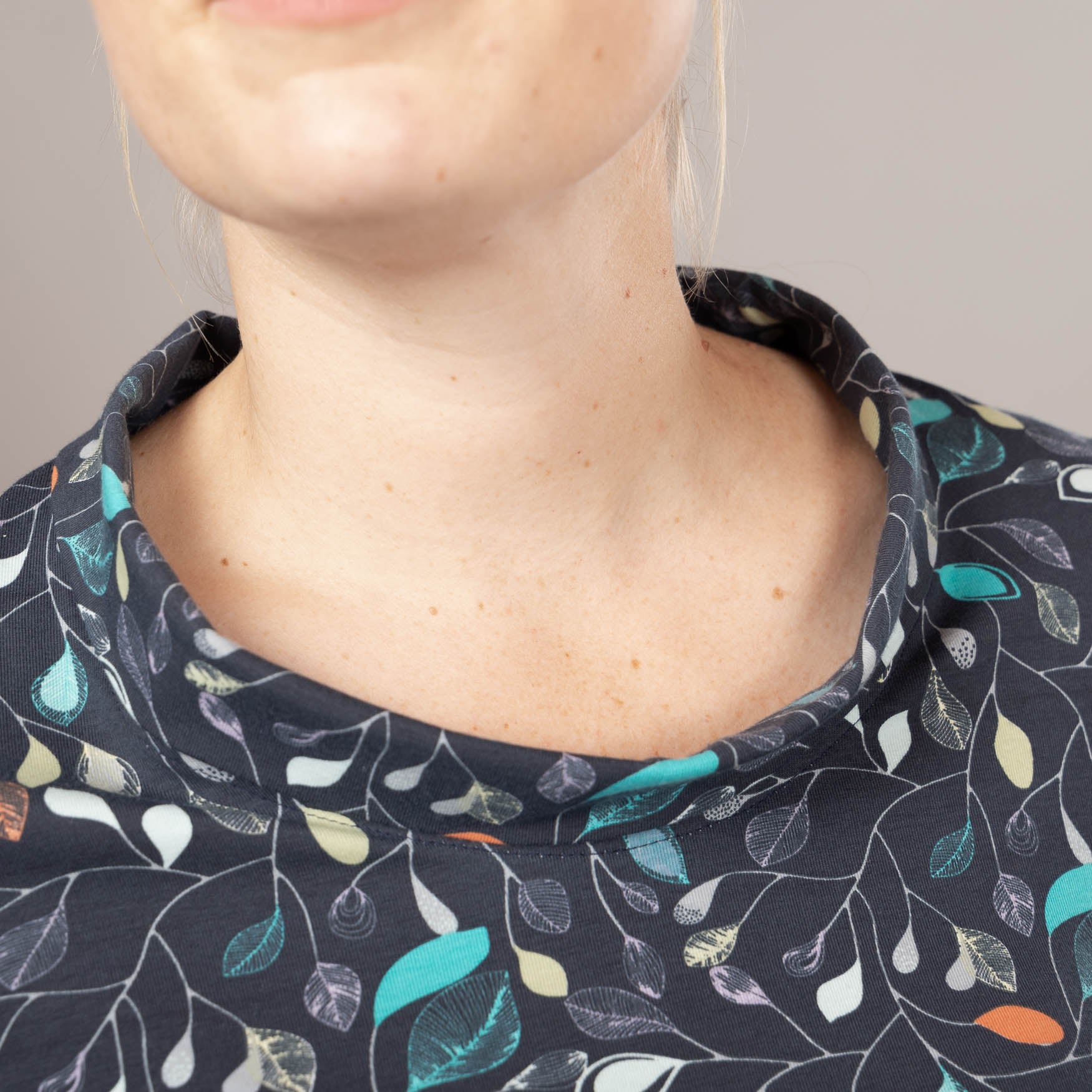 A-Linienshirt mit Kragen – bedruckt