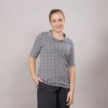 T-Shirt mit Klappkragen – bedruckt