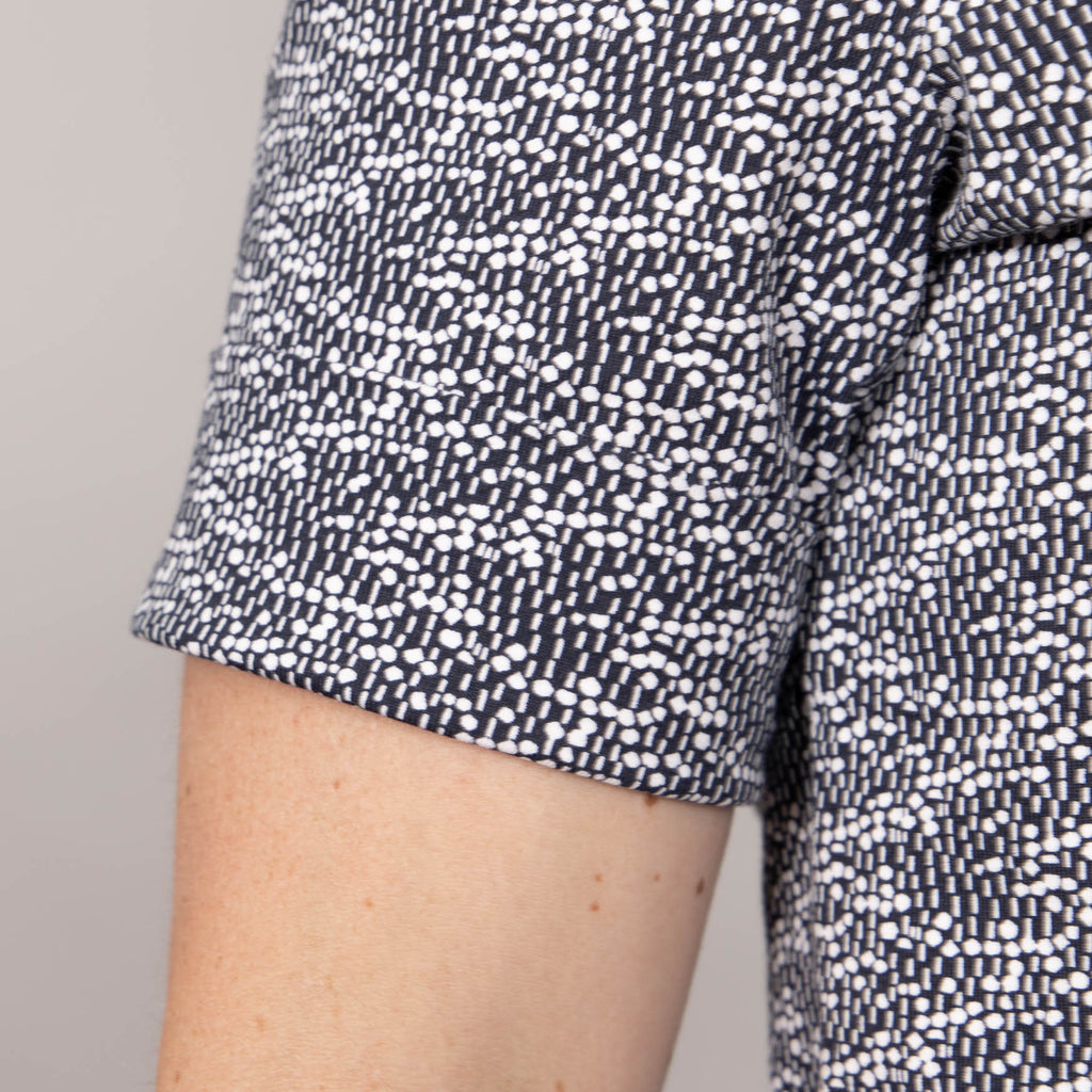 T-Shirt mit Klappkragen – bedruckt