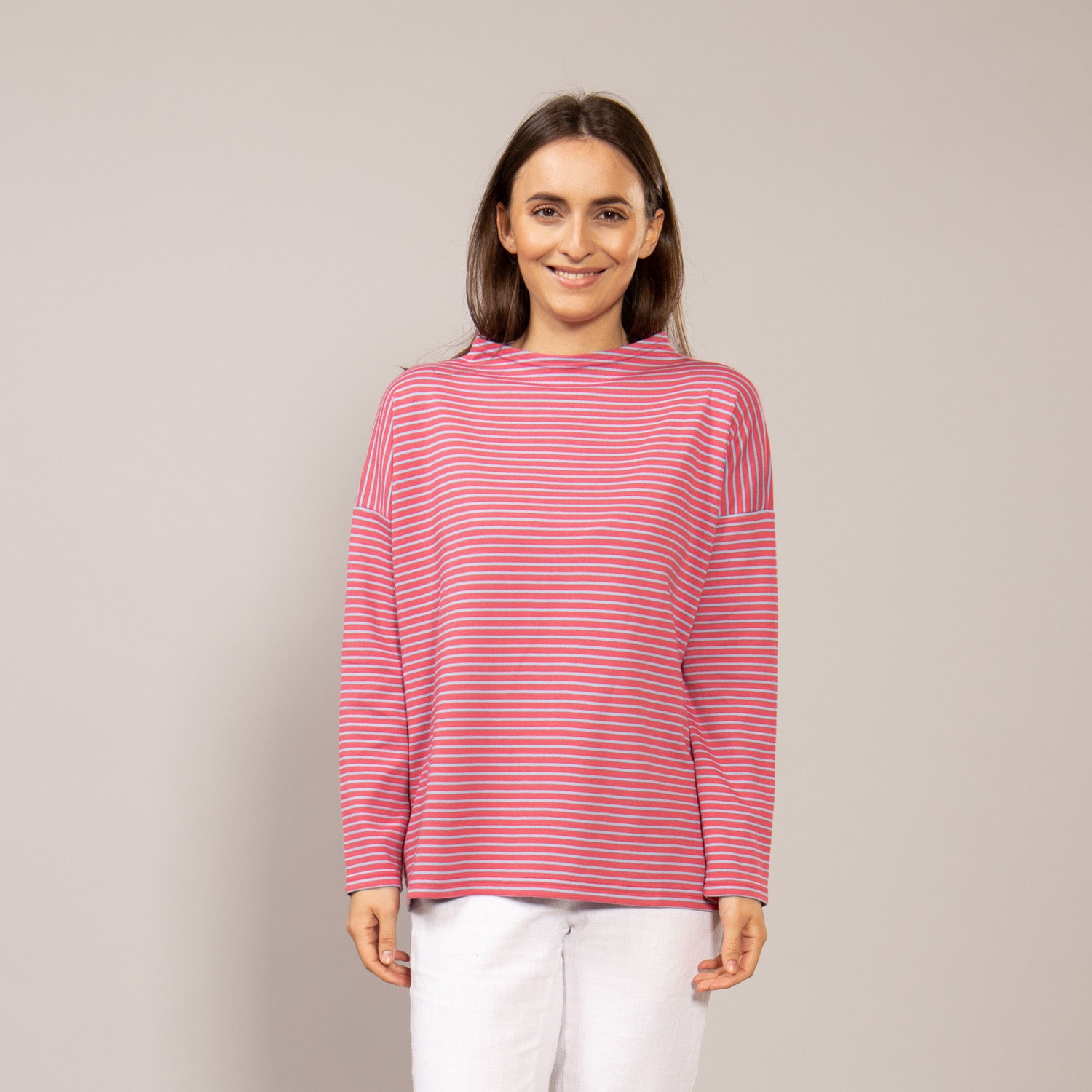 Turtleneckshirt weit – Ringel