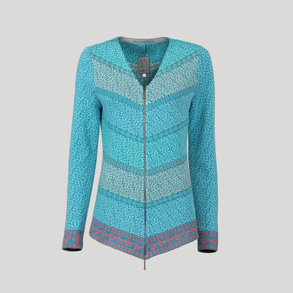 Zipfeljacke mit Reißverschluss