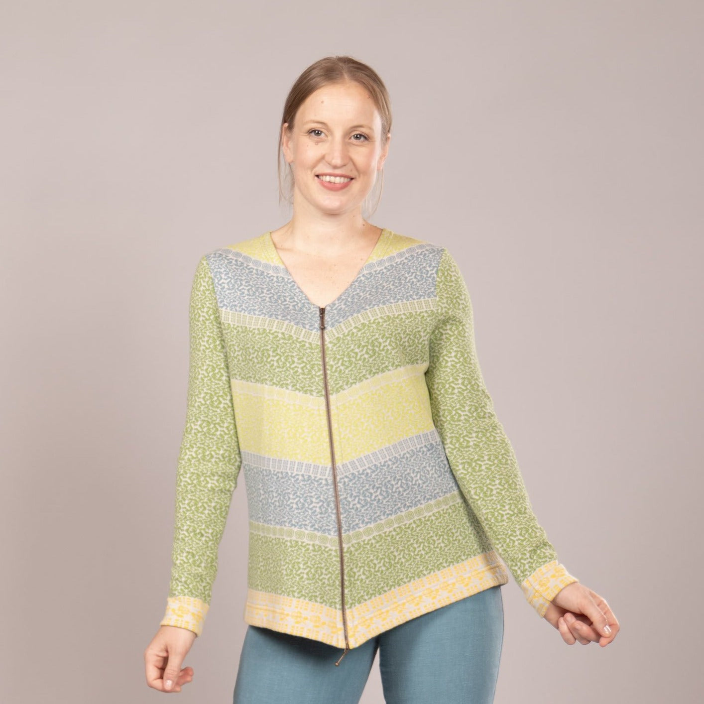 Zipfeljacke mit Reißverschluss
