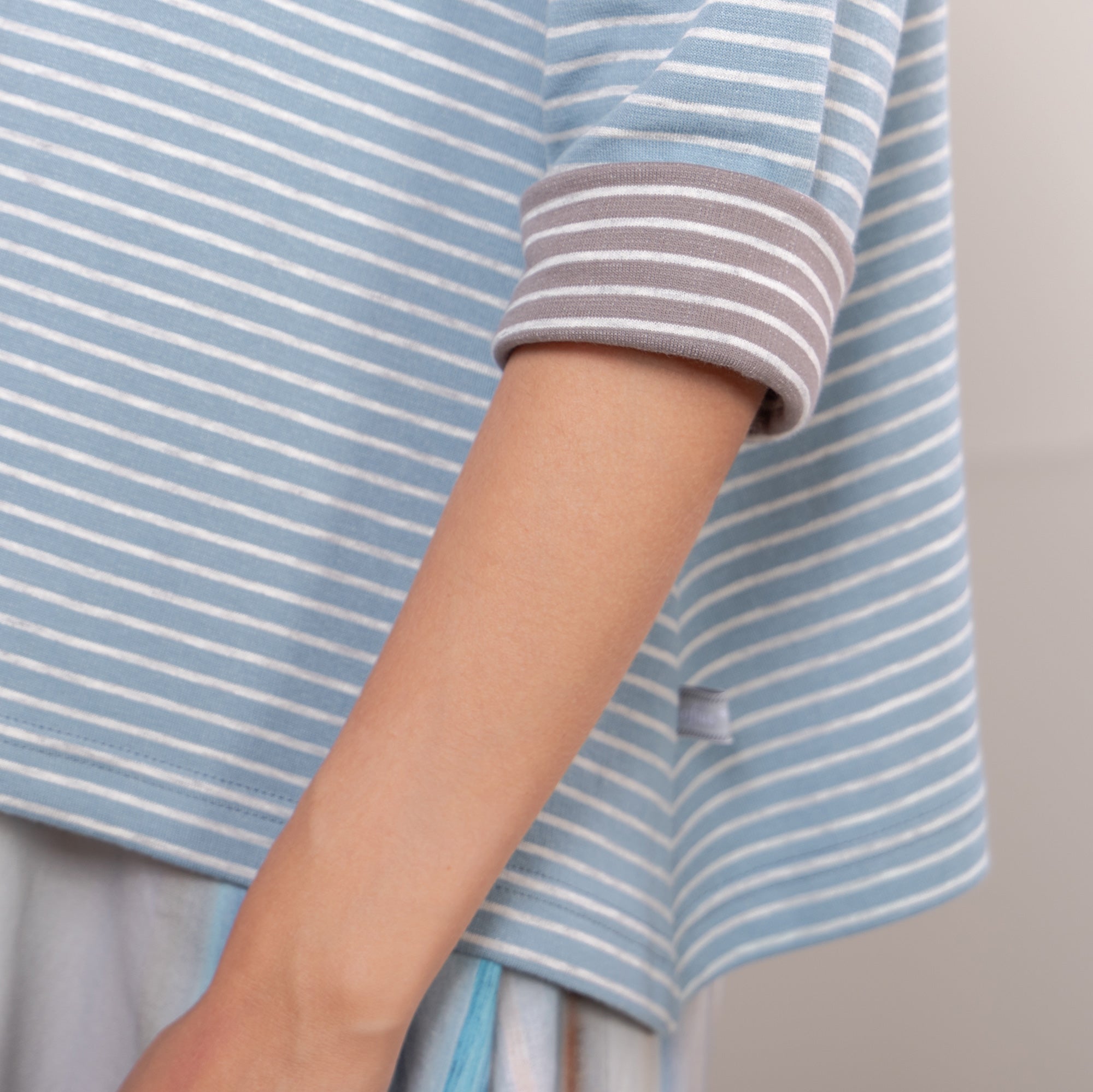 A-Linienshirt kurz – Ringel