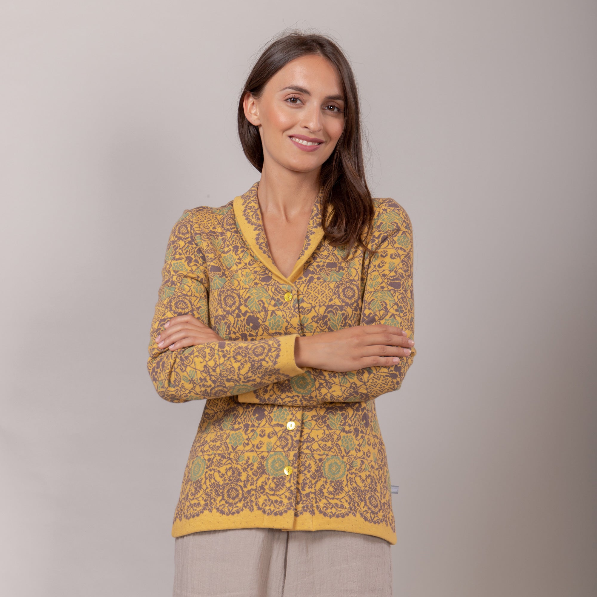 Schalkragenjacke