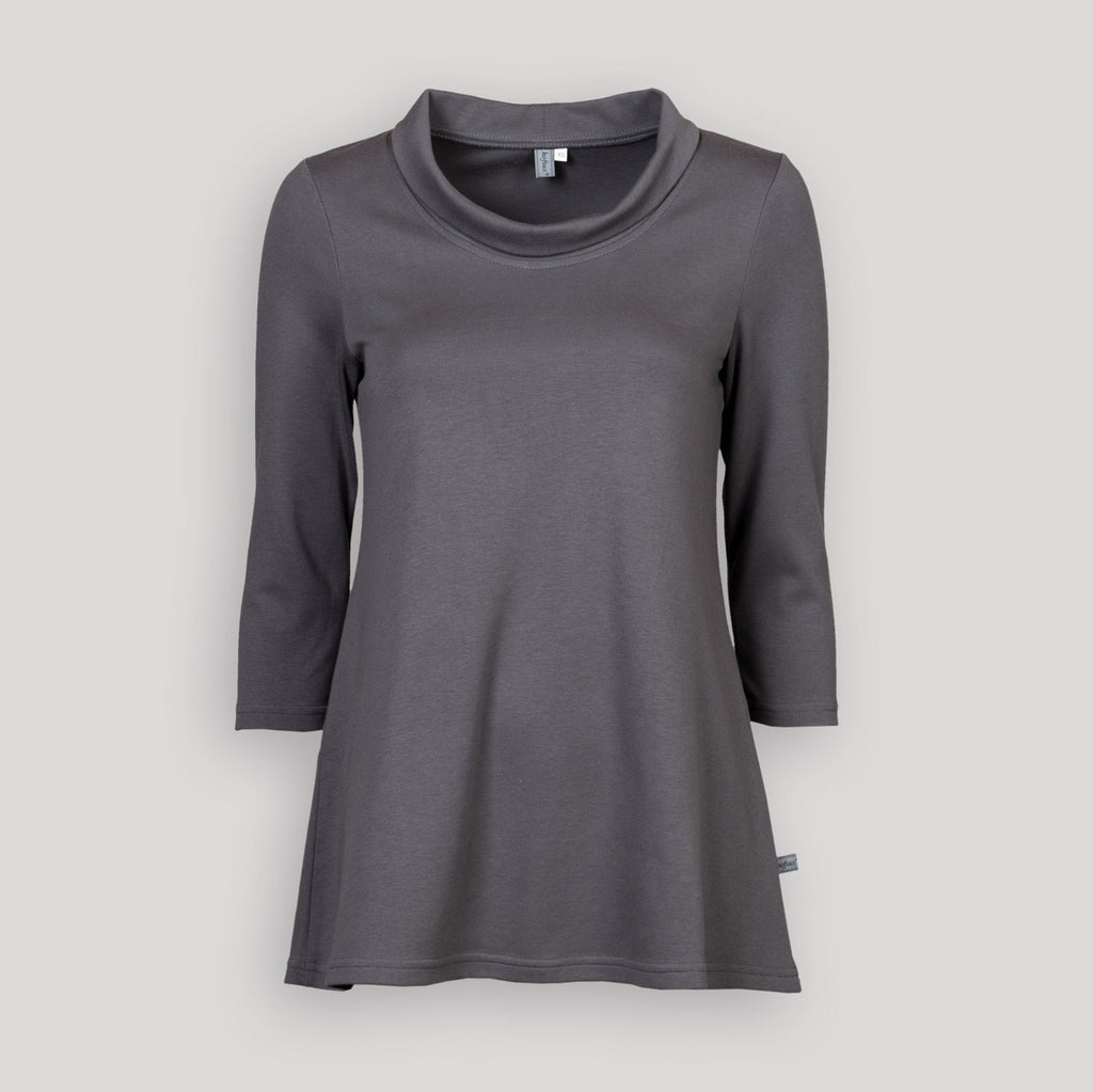 A-Linienshirt mit Kragen