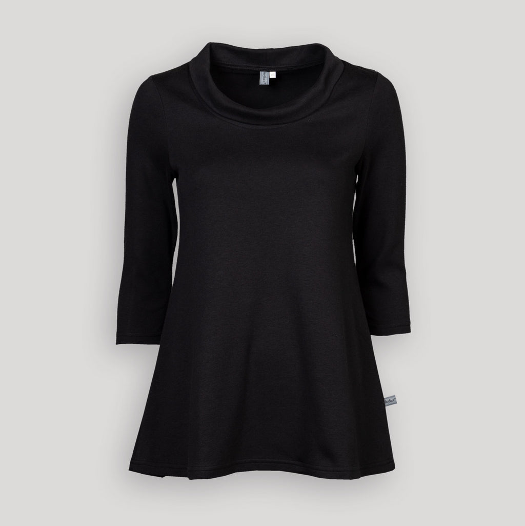 A-Linienshirt mit Kragen