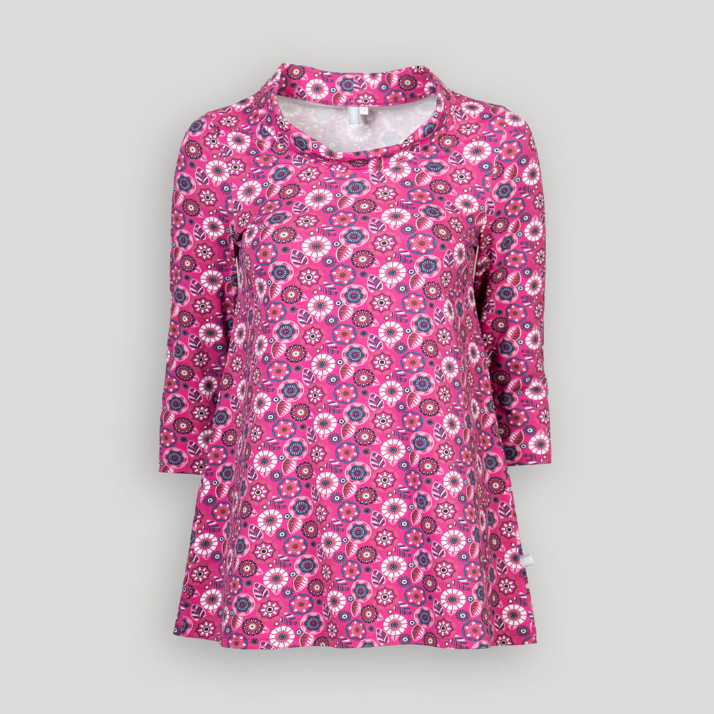 A-Linienshirt mit Kragen – bedruckt