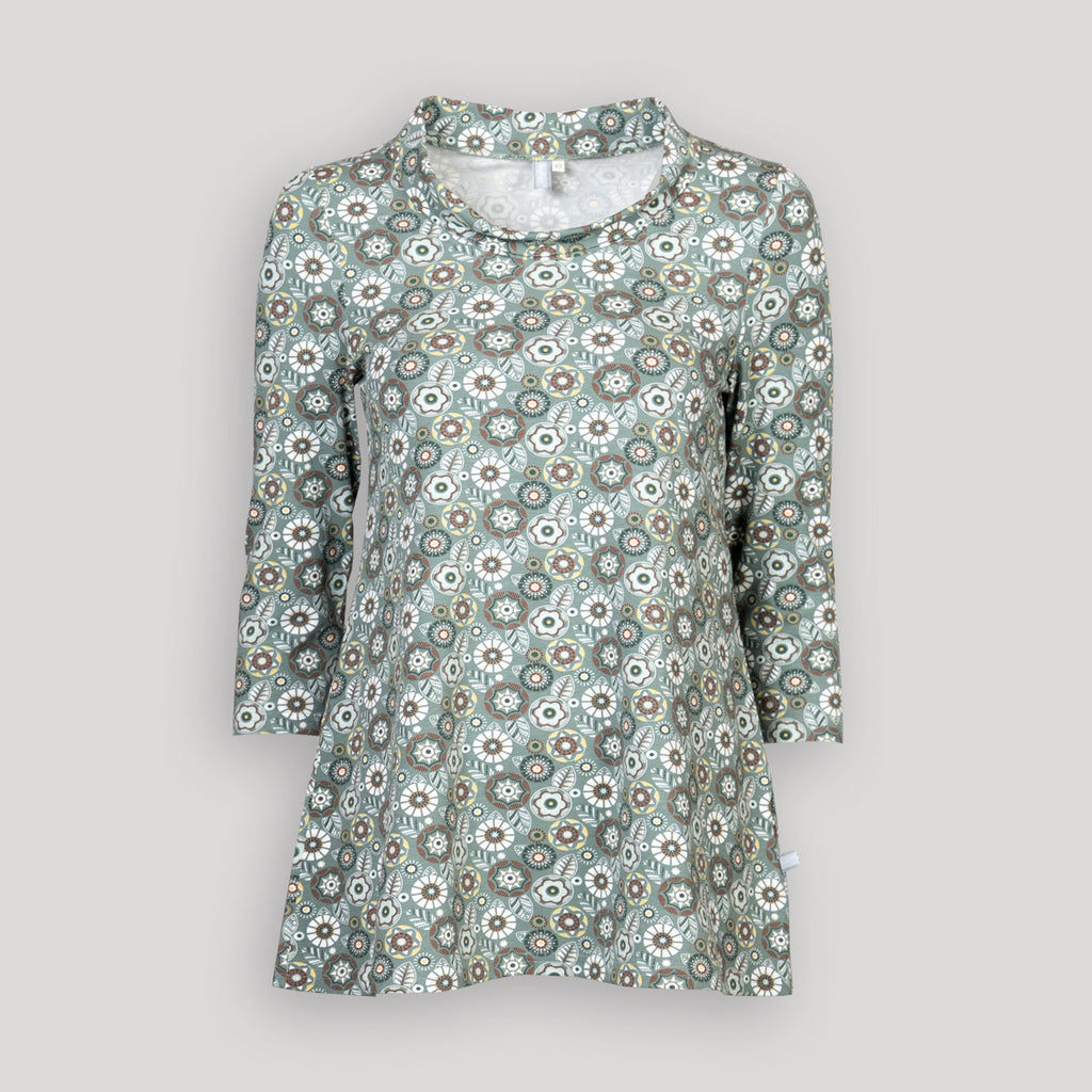 A-Linienshirt mit Kragen – bedruckt