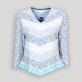 Zipfelpullover mit 3/4-Arm