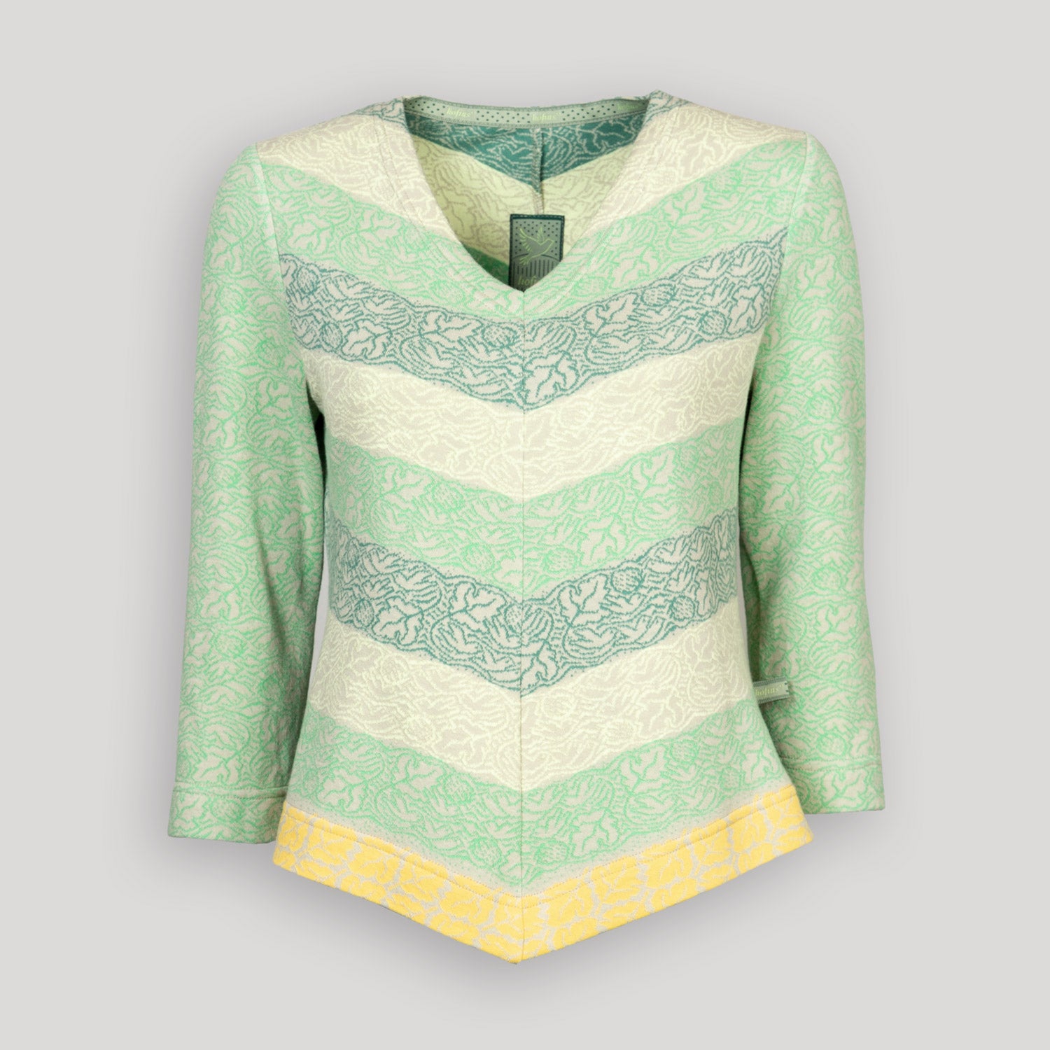 Zipfelpullover mit 3/4-Arm