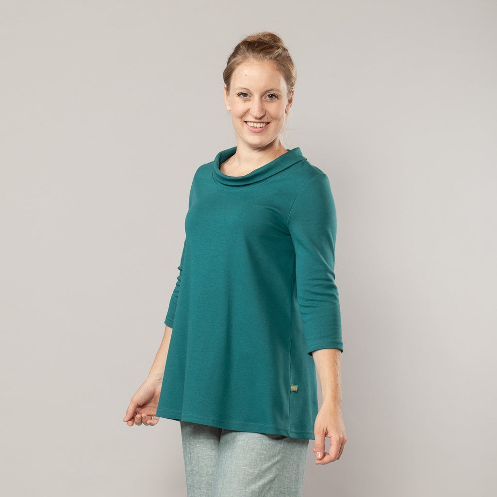 A-Linienshirt mit Kragen