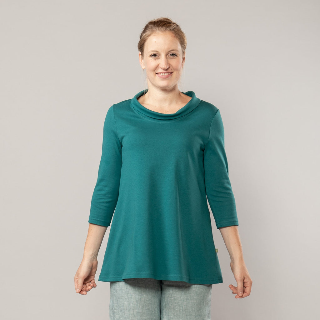 A-Linienshirt mit Kragen