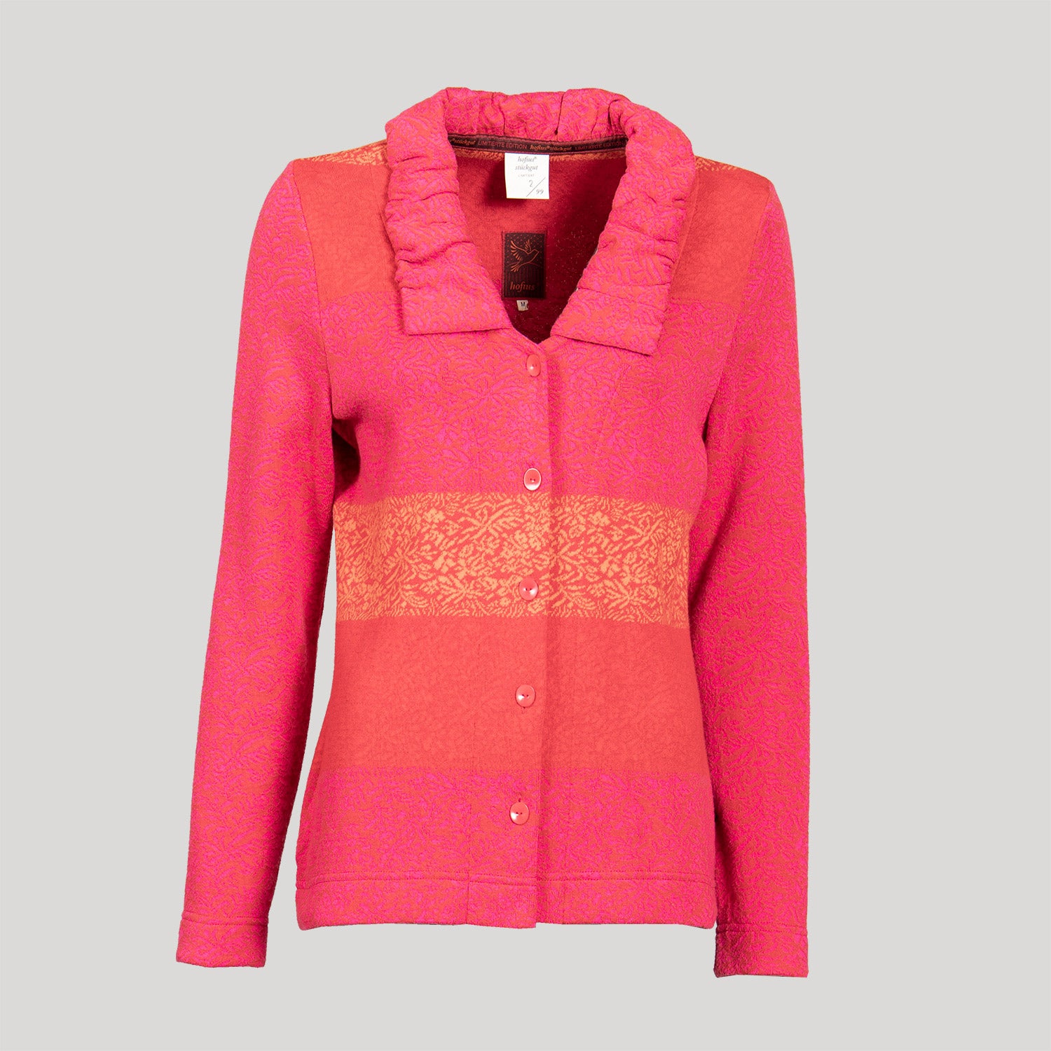 Jacke mit Rüschenkragen