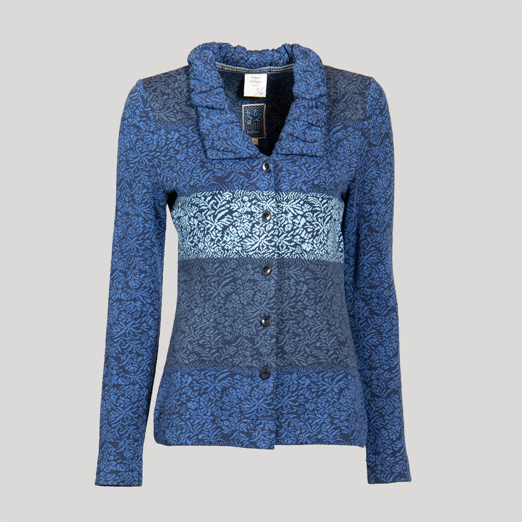 Jacke mit Rüschenkragen