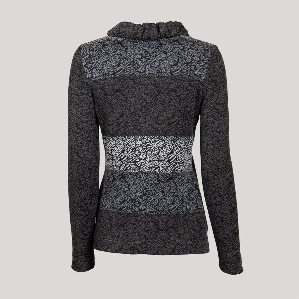 Jacke mit Rüschenkragen