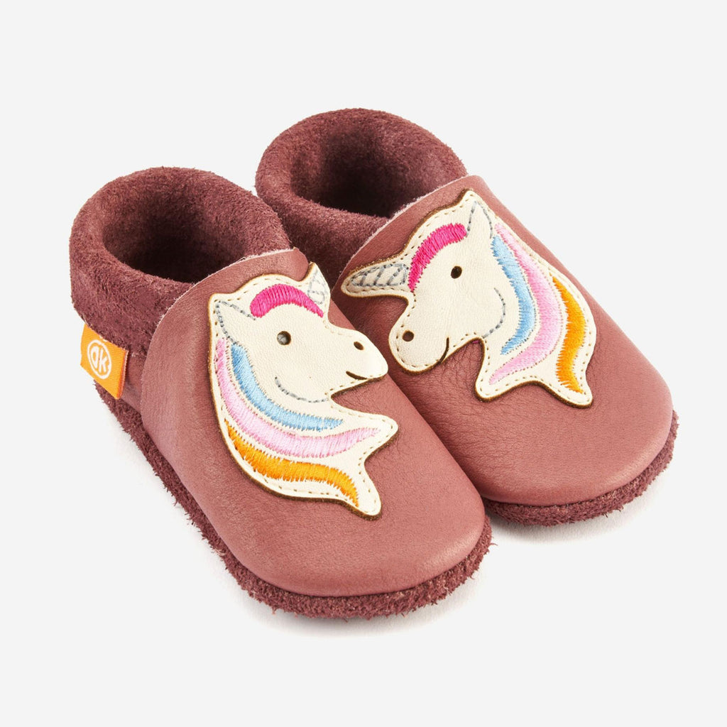Krabbelschuhe – Stella das Einhorn