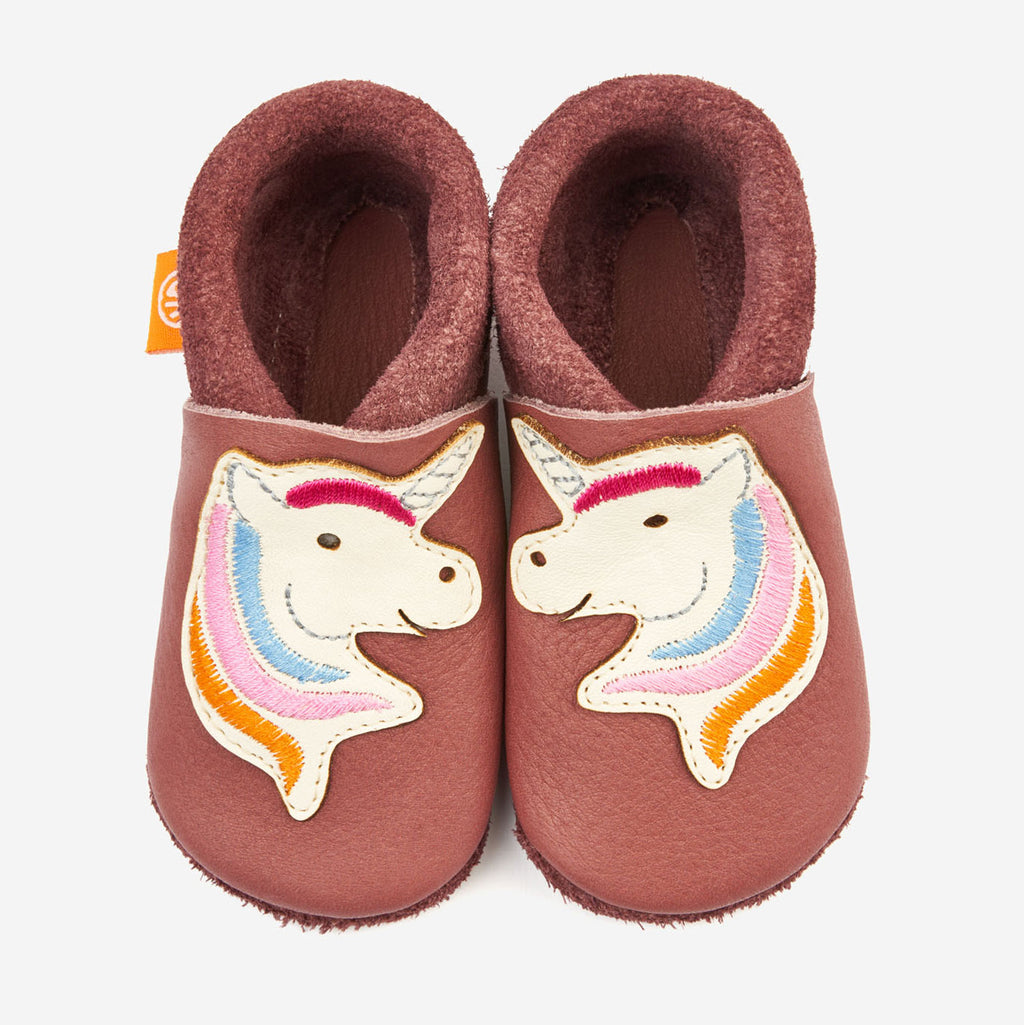 Krabbelschuhe – Stella das Einhorn